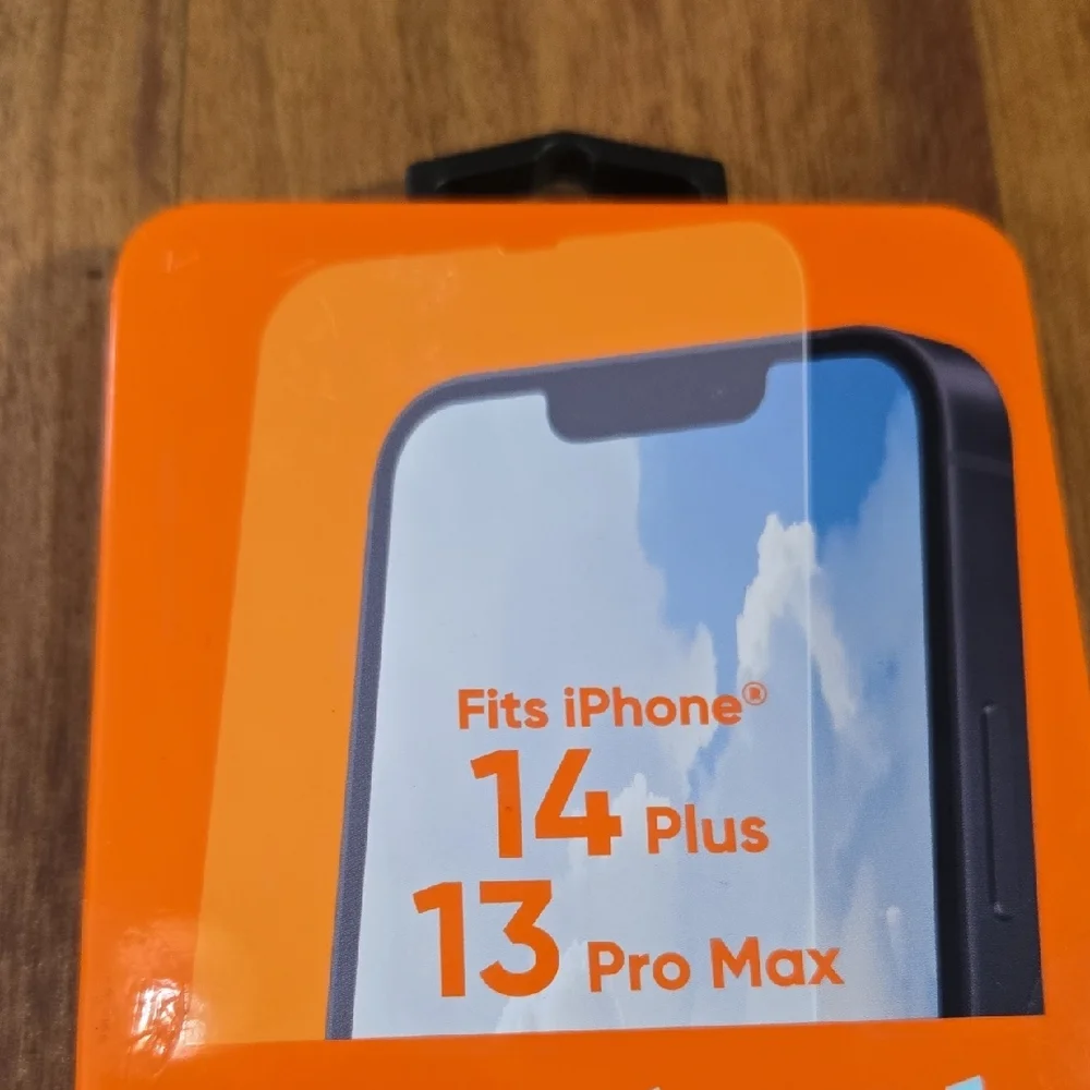 On Running Orange Glass Screen Protector for iPhone 14 Plus and 13 Pro Max NWB